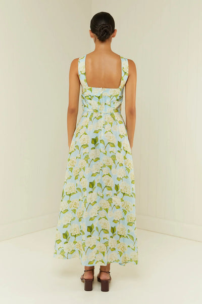 ROSA DRESS Blue Hydrangas