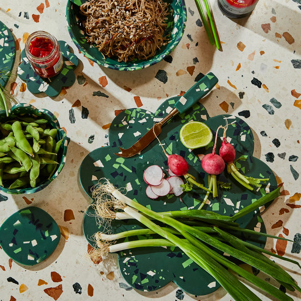 PENNY CHEESE KNIFE - PINE TERRAZZO