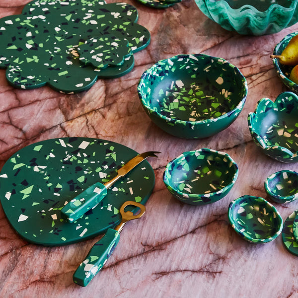 PENNY CHEESE KNIFE - PINE TERRAZZO