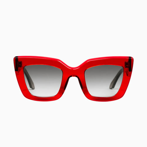 Brigada- Transparent Red / Black Gradient Lens