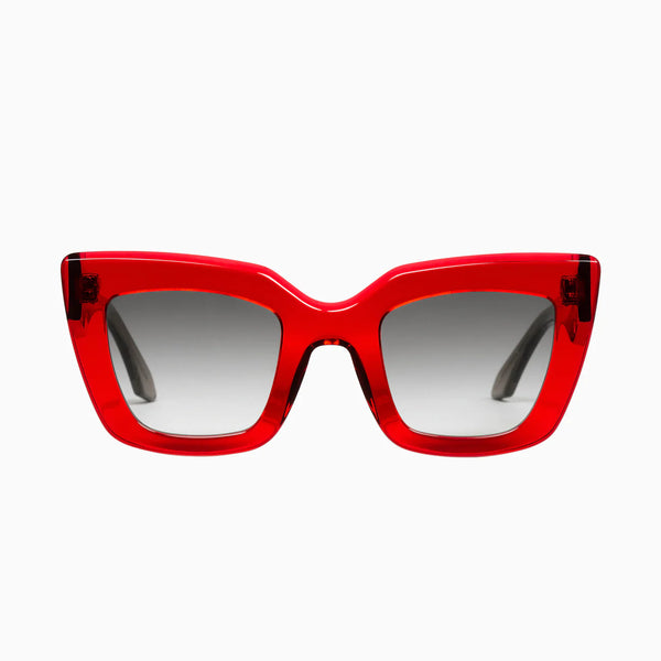 Brigada- Transparent Red / Black Gradient Lens