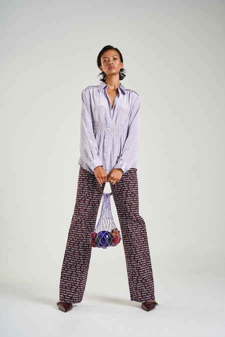 ELASTIC PANTS W/ STRIPE - NAUTILUS STRIPE