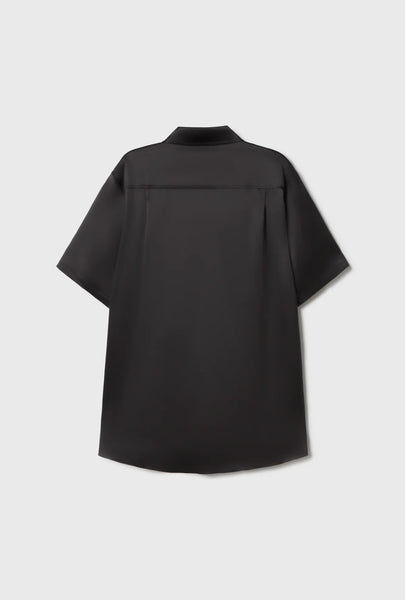 Short Sleeve Boyfriend Shirt Iris