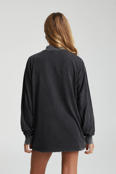 LS BAND TEE - SUNFLWR BLACK