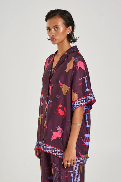 BUTTON UP SS SHIRT - ZODIAC