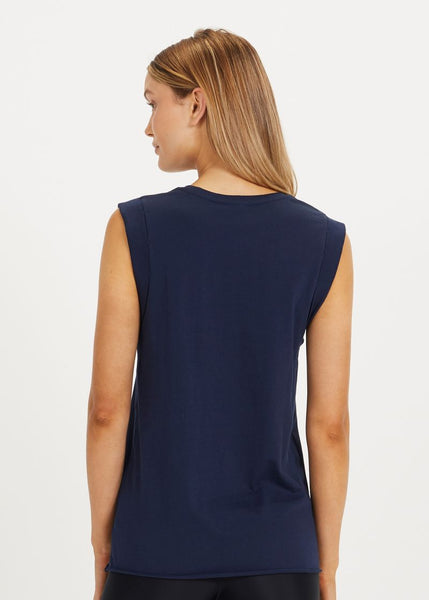 Muscle Tank- Navy