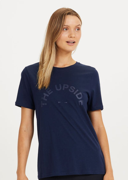 The Upside Tee- Navy