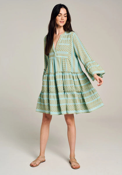 Ella Short- Beige/Light Blue