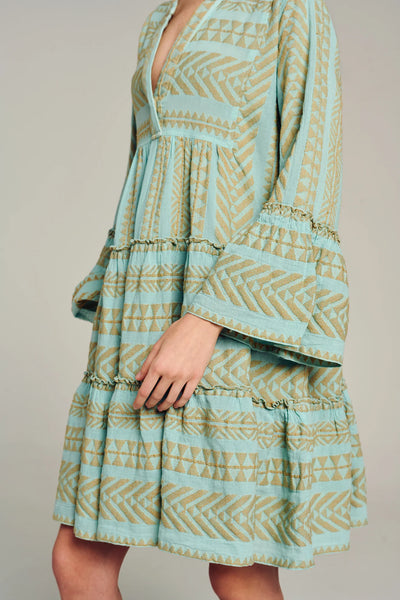 Ella Short- Beige/Light Blue