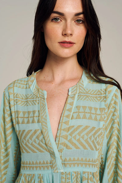 Ella Short- Beige/Light Blue