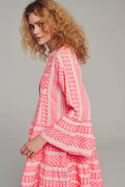 Ella Short- N.Pink/ Off White