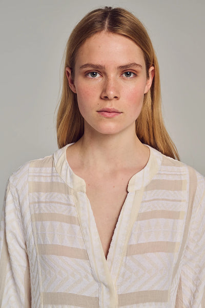 Ella Midi Dress Ecru