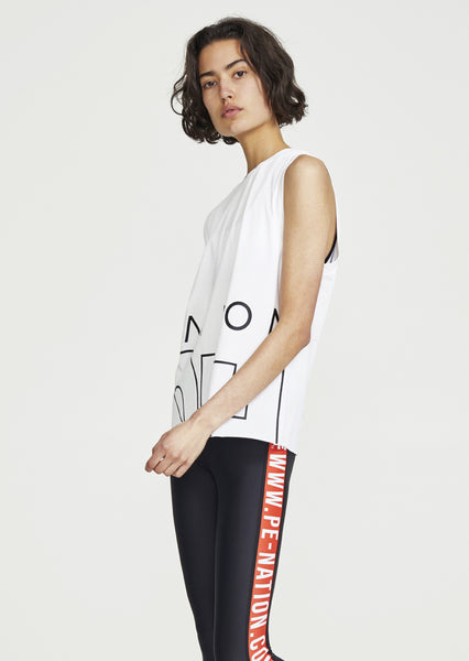 Base Runner Tank- White