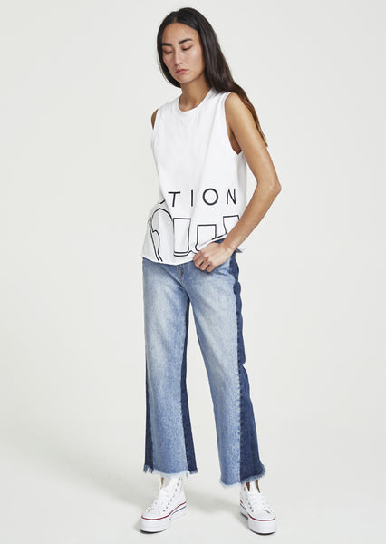 Base Runner Tank- White