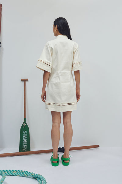 Carlos Lace Up Mini Dress