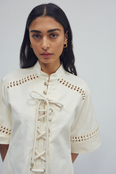 Carlos Lace Up Mini Dress