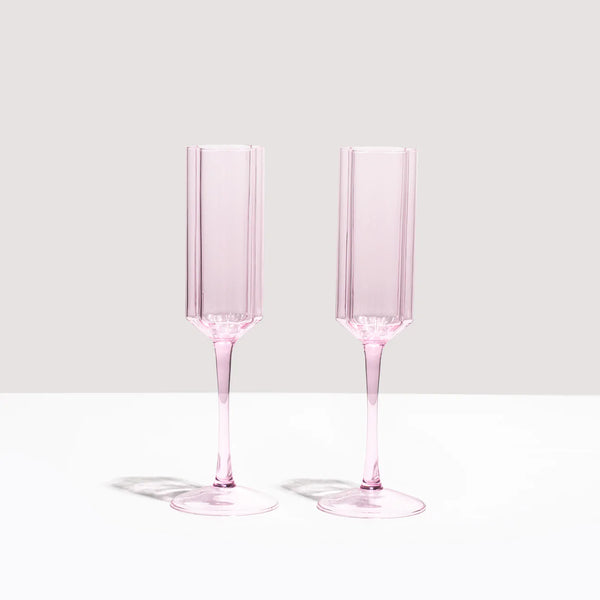 Two Wave Flutes- Pink