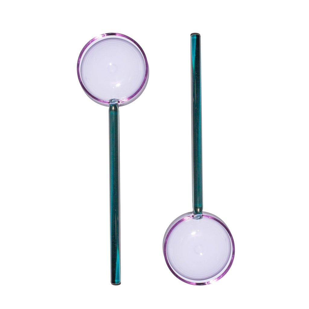 SALAD SERVERS - LILAC + TEAL