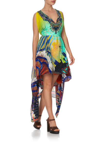 Long Sheer Overlay Dress- Southern Mermaid