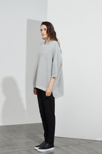Cotton Rib Knit- Grey