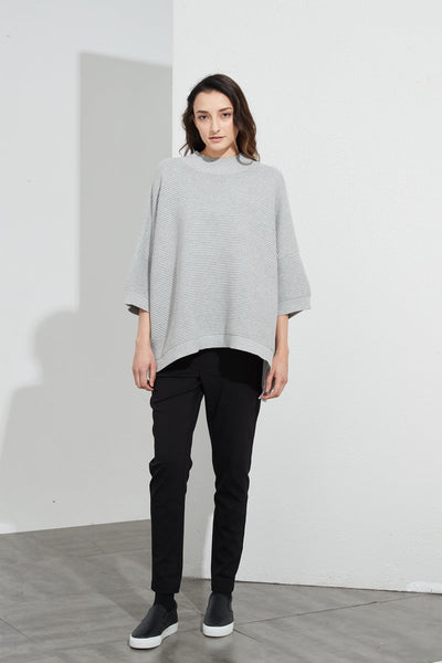 Cotton Rib Knit- Grey