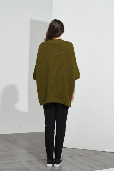 Cotton Rib Knit- Moss