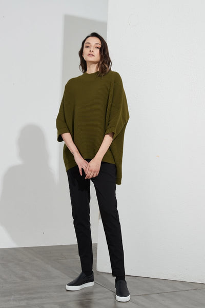 Cotton Rib Knit- Moss
