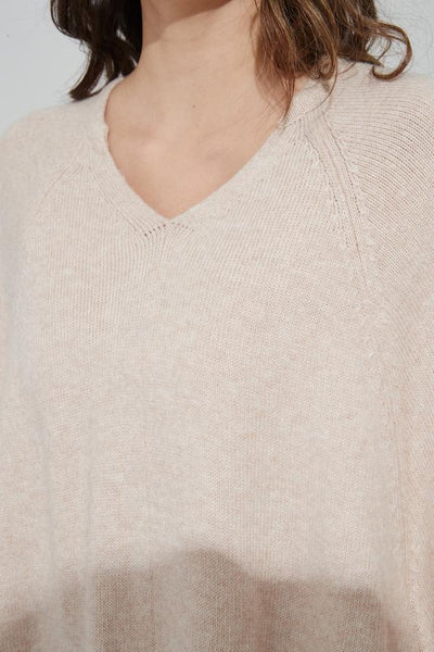 Oversized Pocket Knit- Champagne Pink