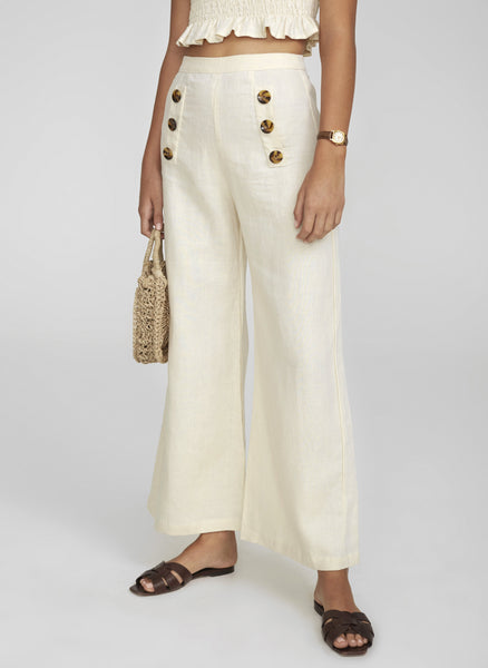 Adita Pants- Plain Cream Pants