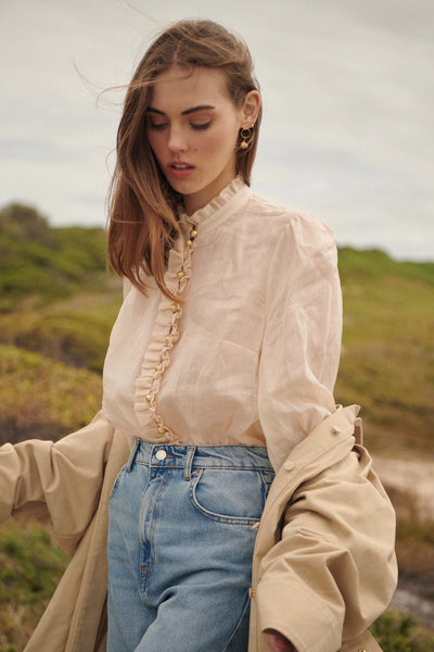 Devina Frill Neck Top