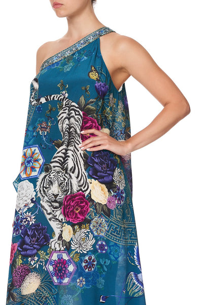 One Shoulder Kaftan W/ Neckband- Lunar Gazing