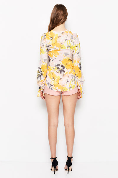 Passionfruit Blouse- Saffron Floral