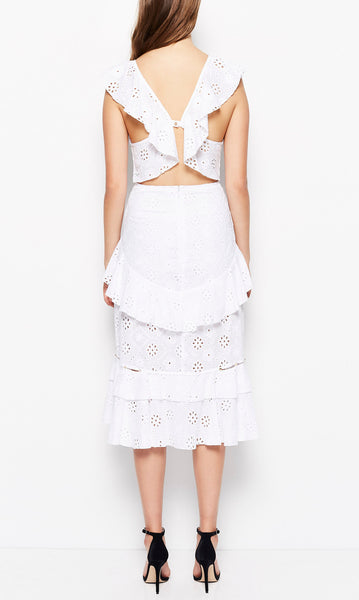 Clare De Lune Dress- White