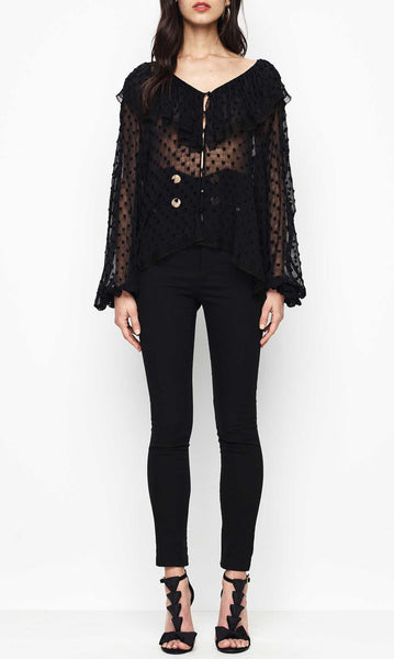 Now That You Got It Blouse- Black