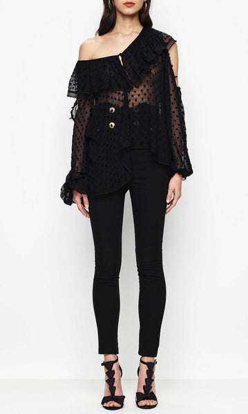 Now That You Got It Blouse- Black