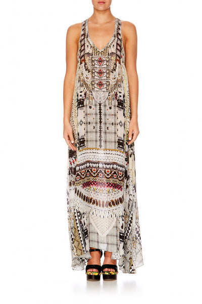 VNeck Racer Back Dress- Spell Bound