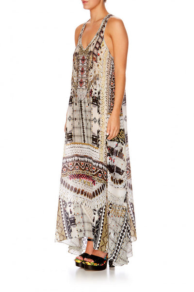 VNeck Racer Back Dress- Spell Bound