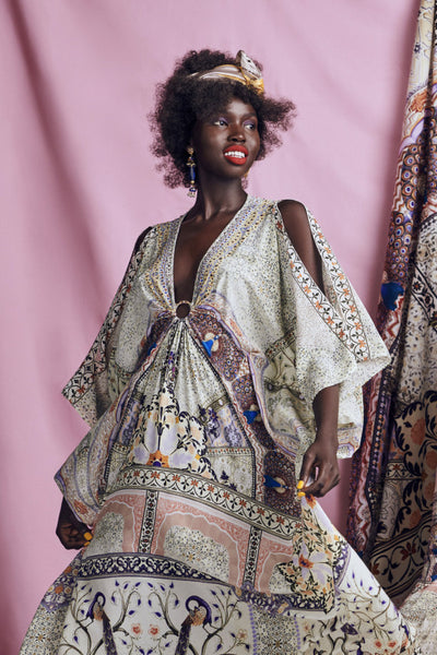 Split Sleeve Kaftan W/ Hardwear- Mama Bakshi