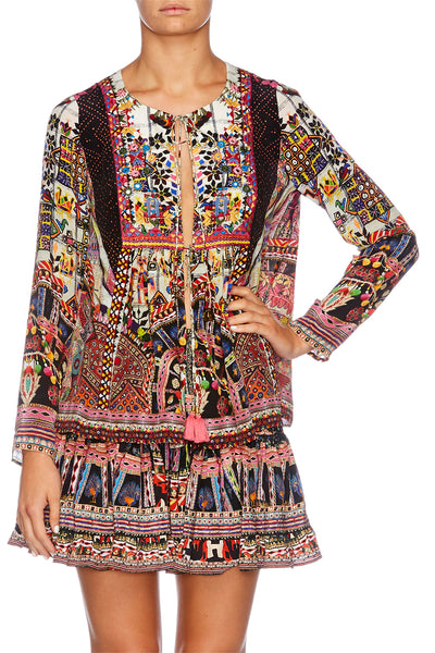 Long Sleeve Bib Top- Tiny Dancer