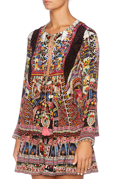 Long Sleeve Bib Top- Tiny Dancer