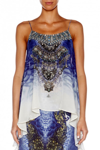 Low Back Top- Blue Blood