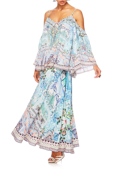 Long Sleeve Drop Shoulder Top- Lovers Retreat