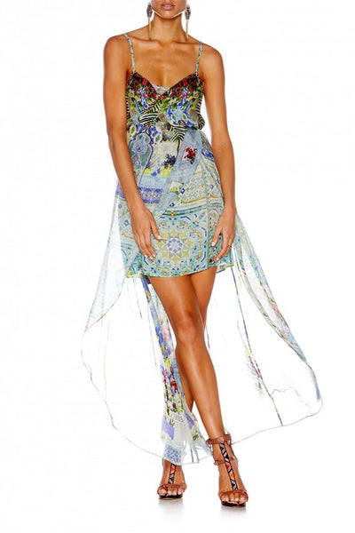 Mini Dress W/ Long Overlay- My Marjorelle