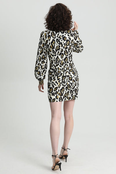 Leopard Lounge Long Sleeve Dress