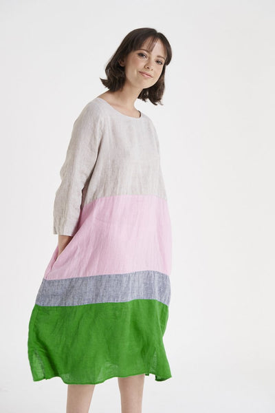 Rum + Raisin Dress- String/ Pink