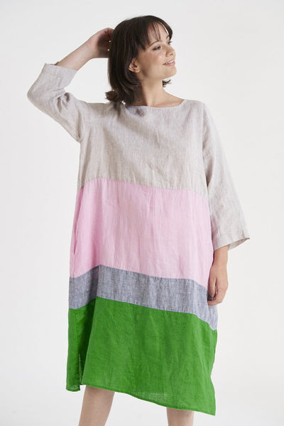 Rum + Raisin Dress- String/ Pink