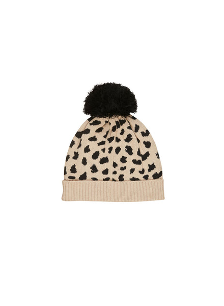Knit Beanie- Animal Spot