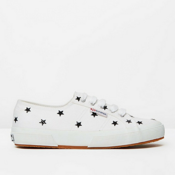Superga Stars White Black