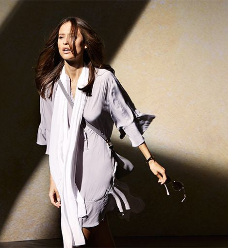 Frill Bell Dress- Black