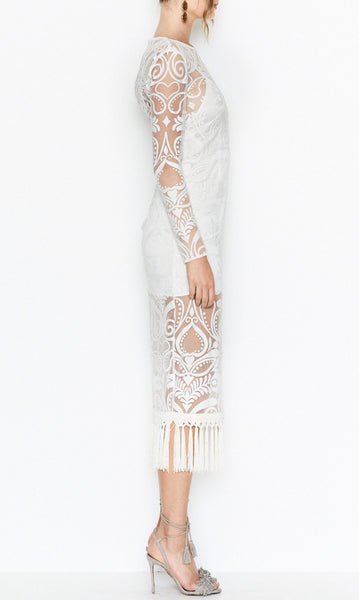 Tattoo Lady Dress- Porcelain